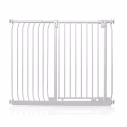 Safetots Extra Tall Elite Safety Gate - Matt White, 125cm - 134cm