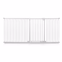 Safetots Extra Tall Elite Safety Gate - Matt White, 234cm - 243cm