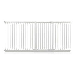 Safetots Extra Tall Elite Safety Gate - Matt White, 234cm - 243cm