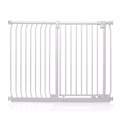 Safetots Extra Tall Elite Safety Gate - Matt White, 134cm - 143cm