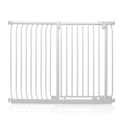 Safetots Extra Tall Elite Safety Gate - Matt White, 134cm - 143cm