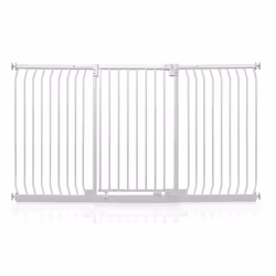 Safetots Extra Tall Elite Safety Gate - Matt White, 197cm - 206cm