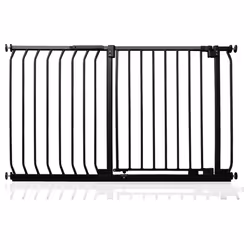 Safetots Elite Pressure Safety Gate - Matt Black, 107cm - 116cm