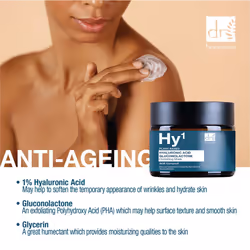 Dr Botanicals Hyaluronic Acid & Gluconolactone Hydrating Anti-Aging Facial Mask | Reduce Wrinkles  Renew  Gentle Exfoliate and Revitalize Skin with No