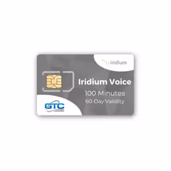 Iridium Global Satellite PREPAID SIM - 100 minutes / 60 days validity