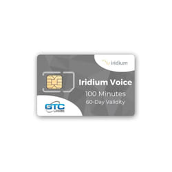 Iridium Global Satellite PREPAID SIM - 100 minutes / 60 days validity
