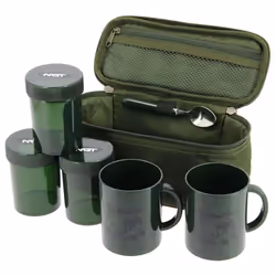 NGT FISHING BREW KIT SET 11L WATER TUB TAP GAS STOVE POTS TEA CASE CARP CAMPING