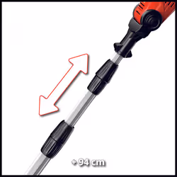 Einhell Cordless High Reach Hedge Trimmer Tool With Battery And Charger 18V