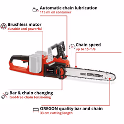 Einhell Cordless Chainsaw 35cm With Batteries Power X-Change 36V GE-LC 36/35 Li