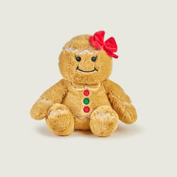 Cozy Plush Gingerbread Girl Microwavable Toy