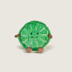 Cozy Plush Sliced Lime Microwavable Toy