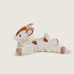 Cozy Plush Laying Goat Microwavable Toy