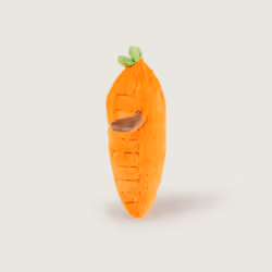 Cozy Plush Carrot Microwavable Toy