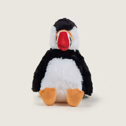 Cozy Plush Puffin Microwavable Toy