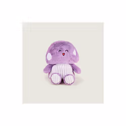 Cozy Plush Purple Mushroom Microwavable Toy
