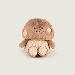 Cozy Plush Brown Mushroom Microwavable Toy