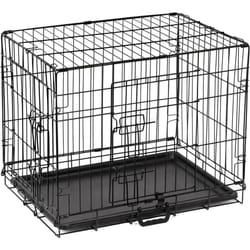 ) Dog Crate Extra Large Puppy Pet with Removal Tray & 2 Doors Folding Cage Train - Small (24"