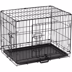 ) Dog Crate Extra Large Puppy Pet with Removal Tray & 2 Doors Folding Cage Train - Medium (30"