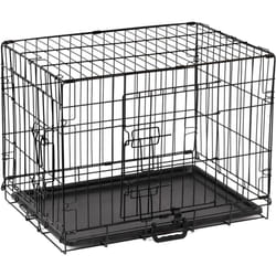 ) Dog Crate Extra Large Puppy Pet with Removal Tray & 2 Doors Folding Cage Train - Medium (30"