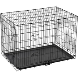 ) Dog Crate Extra Large Puppy Pet with Removal Tray & 2 Doors Folding Cage Train - Large (36"
