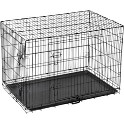 ) Dog Crate Extra Large Puppy Pet with Removal Tray & 2 Doors Folding Cage Train - Extra Large (42"