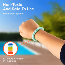12 Pack Mosquito Repellent Bracelets Non-Toxic Insect Protection Wristbands