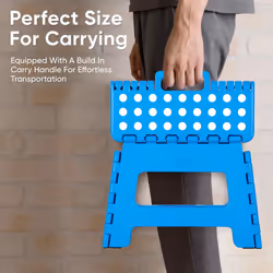 Folding Lightweight Step Stool Heavy Duty Portable Plastic Non Slip Multipurpose