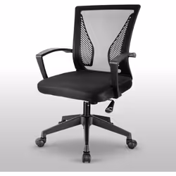 Adjustable Office Chair Ergonomic Desk with Lumbar Support Armrest Swivel Mesh