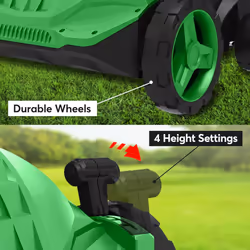 1500w Electric Lawn Scarifier Aerator Lawn Rake 30L Adjustable Foldable Handles