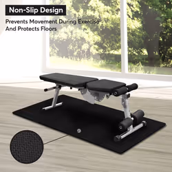 Treadmill Mat Exercise Equipment Heavy Duty Protective Pad Floor 180cm x 75cm