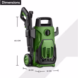 Pressure Washer 1600W Portable Jet Spray Electric with Hose Reel 120 Bar Nozzle