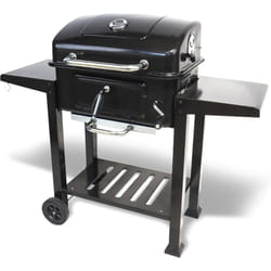 Barbecue Grill Large Portable Charcoal BBQ Smoker Side Table Adjustable Wheels