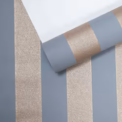 Grey Gold Stripe Wallpaper Glitter Shimmer Paste The Wall Thick Heavy Vinyl