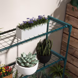 Outsunny Plant Stand, 4-Tier Planter Holder Flower Display Rack, Dark Green - Additional view 7