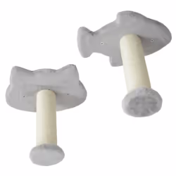 PawHut 4-Piece Cat Wall Shelves with Steps, Ladder, Jumping Platforms - Additional view 8