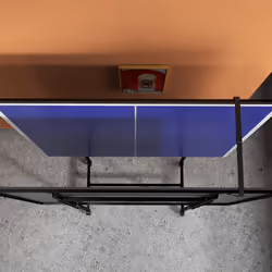 SPORTNOW 9FT Holding Tennis Table w/ Four Wheels, for Indoors, Blue - Additional view 8