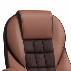 HOMCOM Executive Office Chair High Back Computer Chair with Armrests Brown - Additional view 6