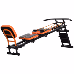 SPORTNOW Reformer Pilates Machine Flat or Incline Home Gym Equipment