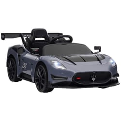 AIYAPLAY Maserati GT2 Licensed 12V Electric Ride on Car w/ Remote, Grey