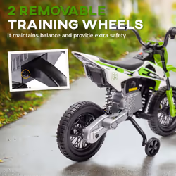 AIYAPLAY 12V Kids Electric Motorcycle w/ Twist Grip Throttle, Music, Blue - Additional view 4