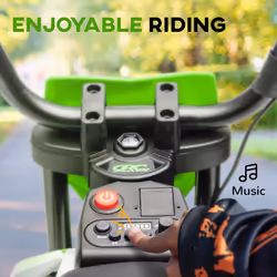 AIYAPLAY 12V Kids Electric Motorcycle w/ Twist Grip Throttle, Music, Blue - Additional view 7
