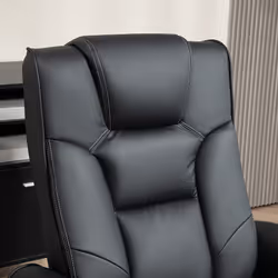HOMCOM Reclining Armchair with Footstool and Adjustable Backrest, Black - Additional view 6