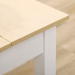 HOMCOM Dining Table for 4 to 6 Kitchen Table with Thick Legs Oak Wood Grain - Additional view 6