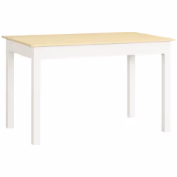 HOMCOM Dining Table for 4 to 6 Kitchen Table with Thick Legs Oak Wood Grain - Additional view 8
