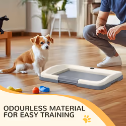 PawHut Dog Toilet Tray, Dog Litter Tray for Training Dogs, 63 x 49 x 6cm - Additional view 4
