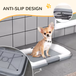 PawHut Dog Toilet Tray, Dog Litter Tray for Training Dogs, 63 x 49 x 6cm - Additional view 6