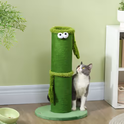 PawHut Cat Scratching Post for Indoor Cats with Sisal Rope Cover, Large Base