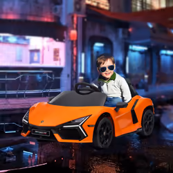 AIYAPLAY Lamborghini Revuelto Licensed Ride On Car, with Suspension, Orange