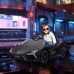 AIYAPLAY Lamborghini Revuelto Licensed Ride On Car, with Suspension, Black