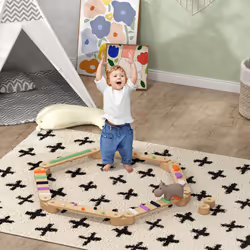 AIYAPLAY Wooden Balance Beam for Kids 3-8 Years, Indoor Outdoor Use